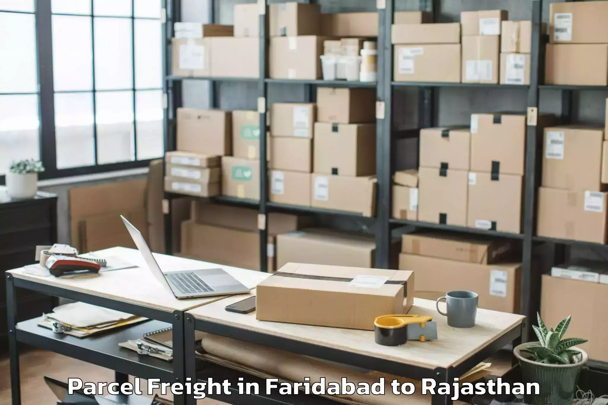 Book Your Faridabad to Nathdwara Parcel Freight Today